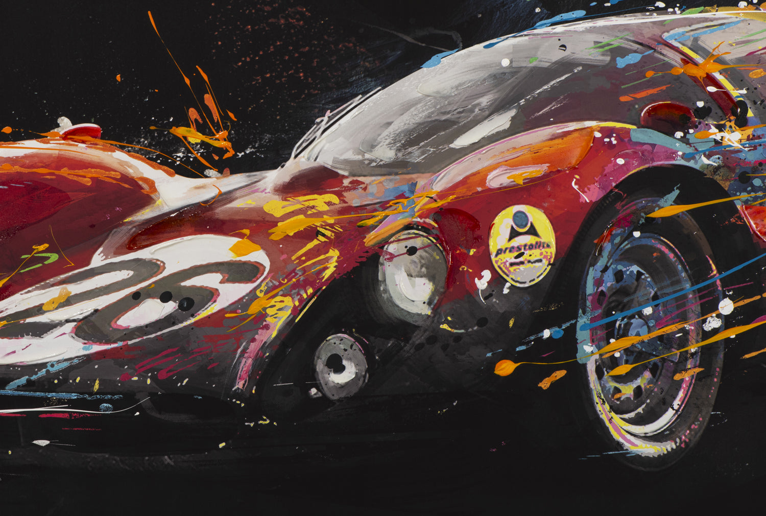 painting racing cars