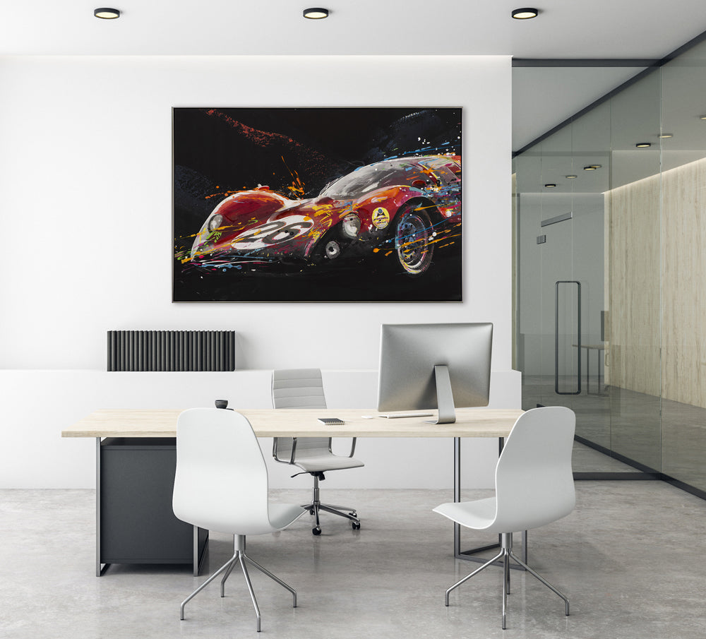 painting racing cars