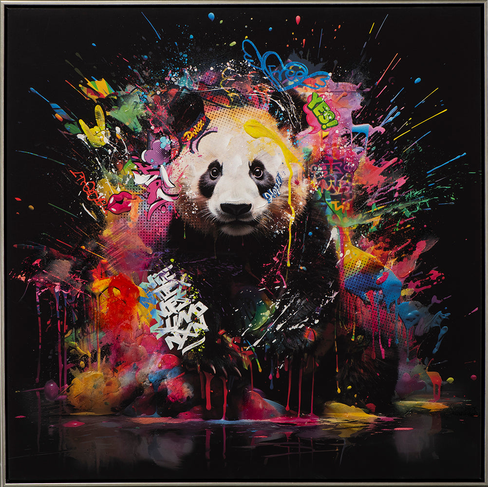 Gemälde Panda Farbe