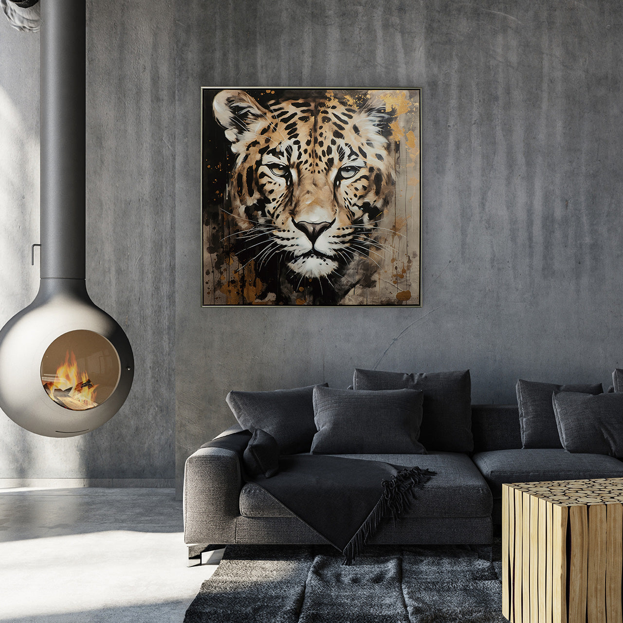 Gemälde Powerful Leo