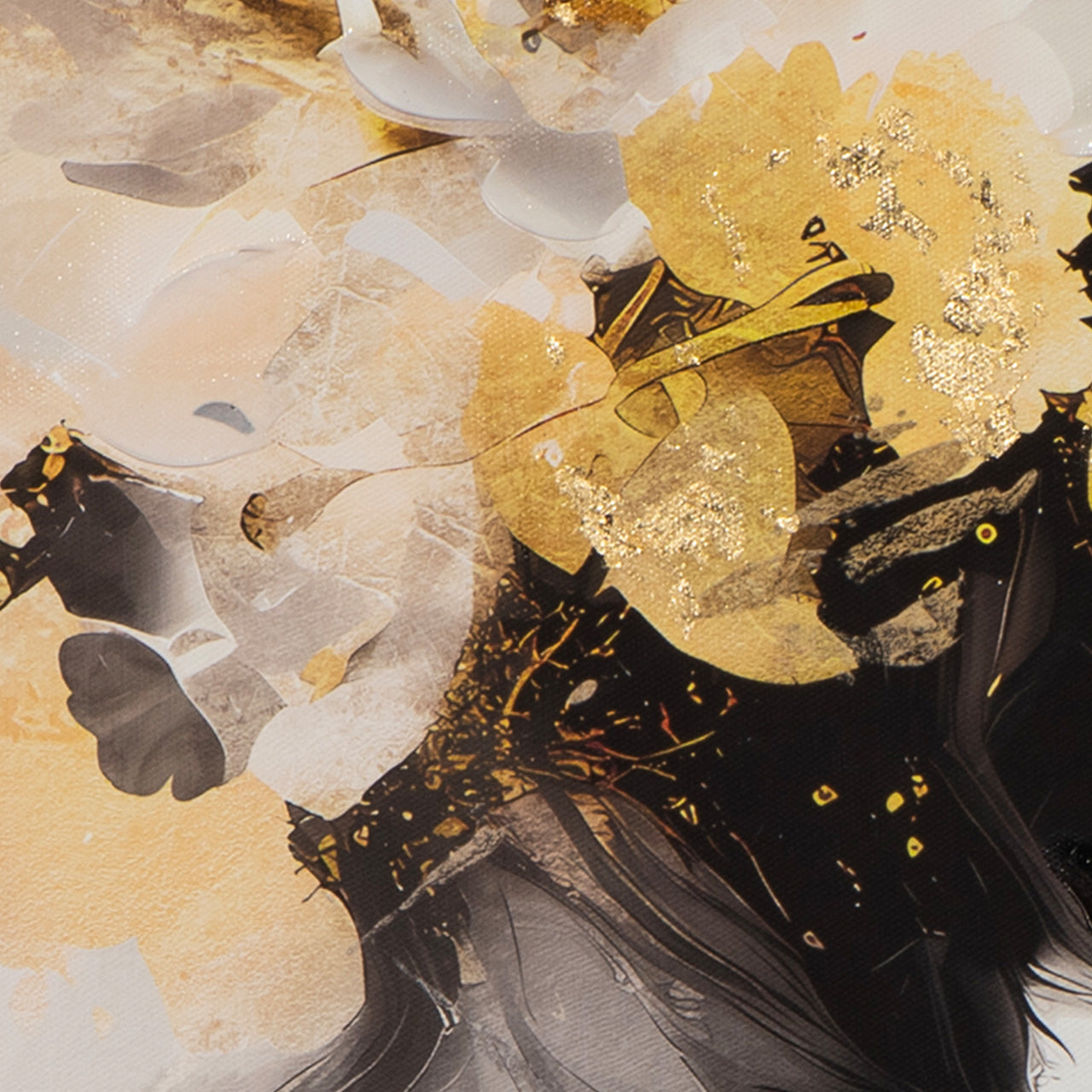 painting Golden Flower Beauty