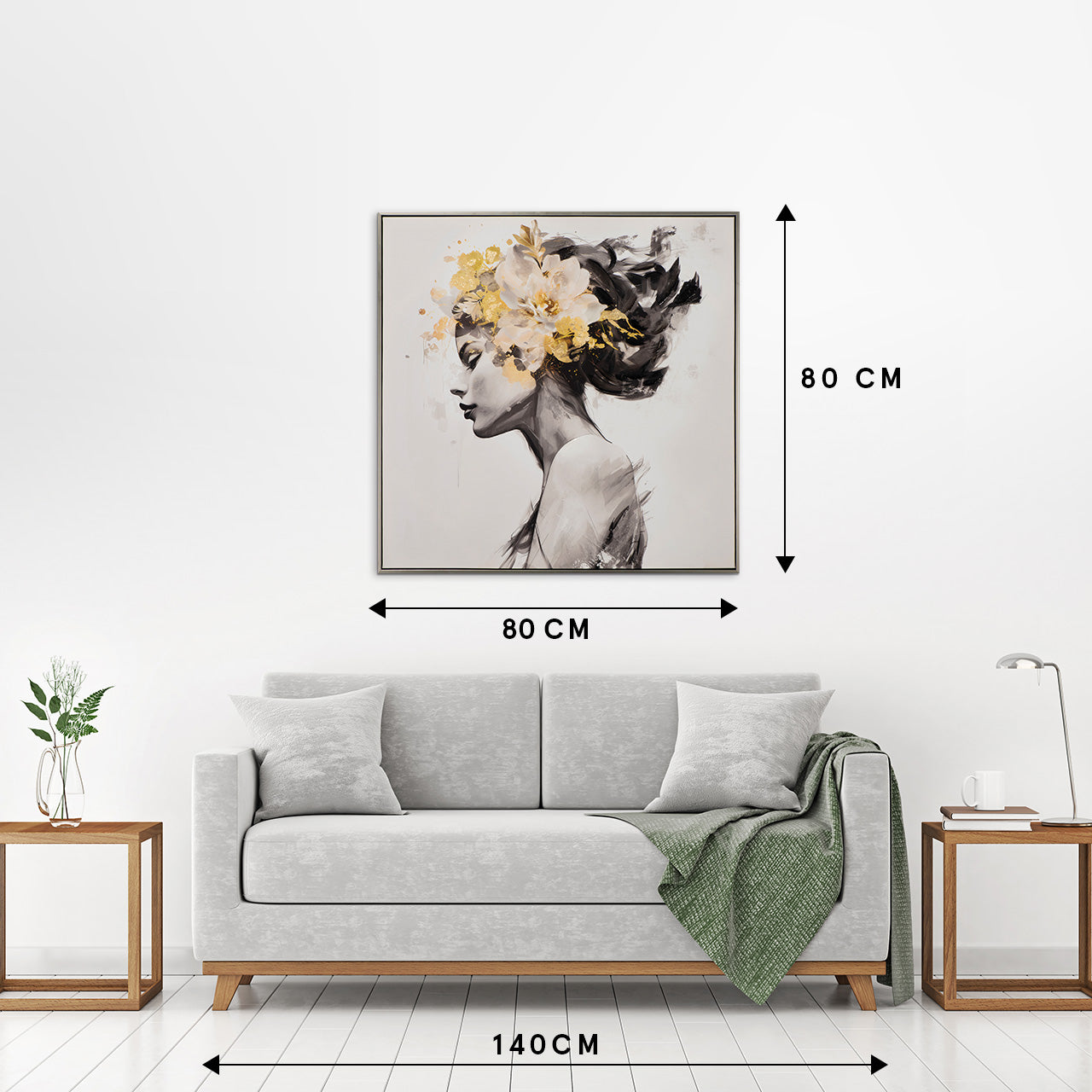painting Golden Flower Beauty