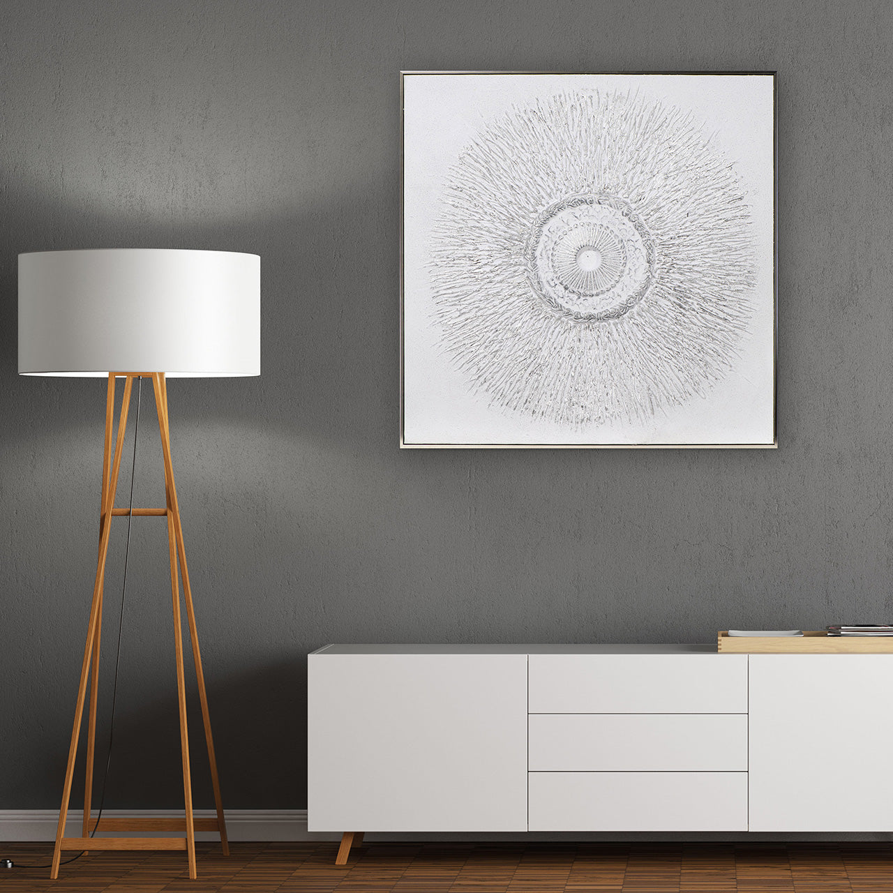 Painting Silver Circle