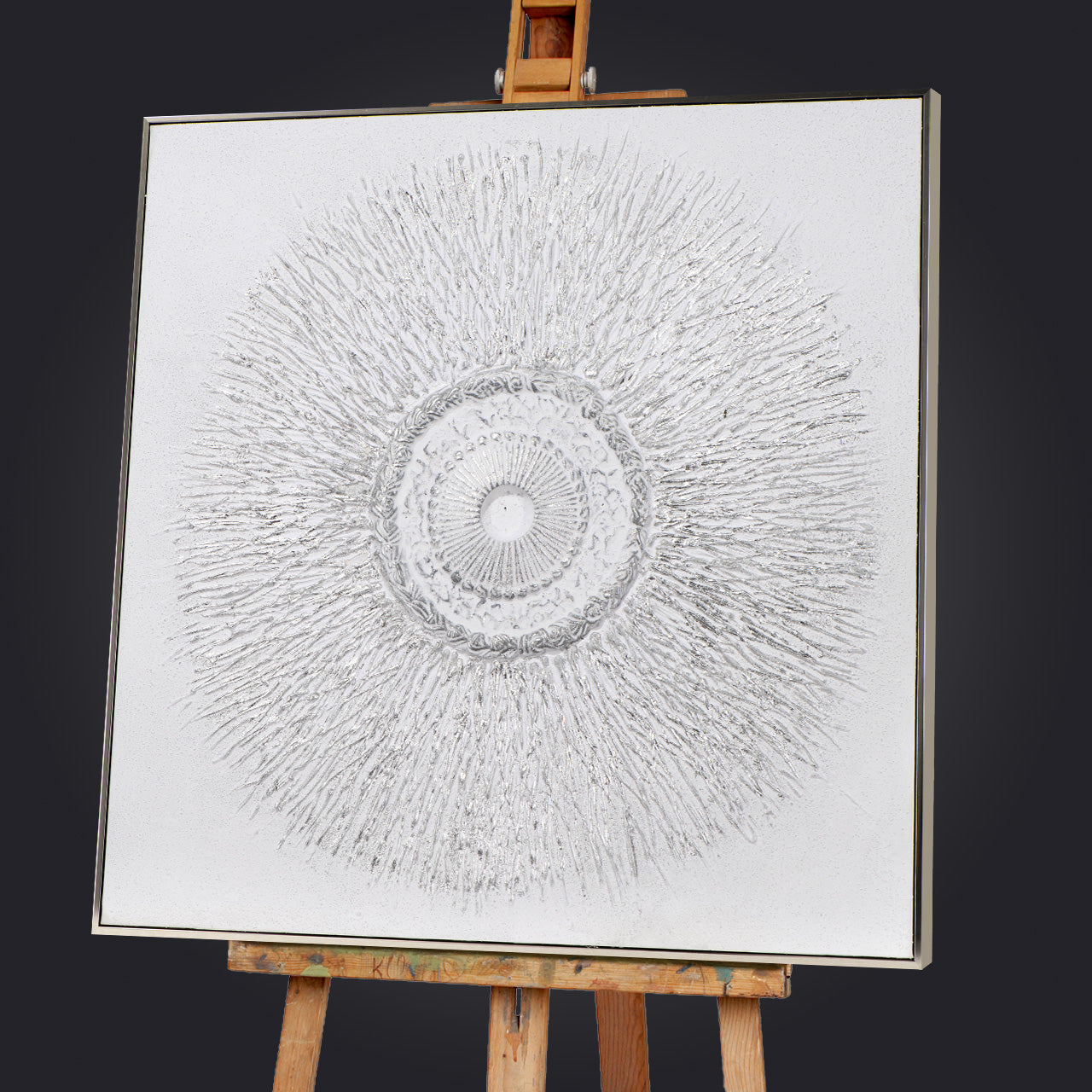 Painting Silver Circle