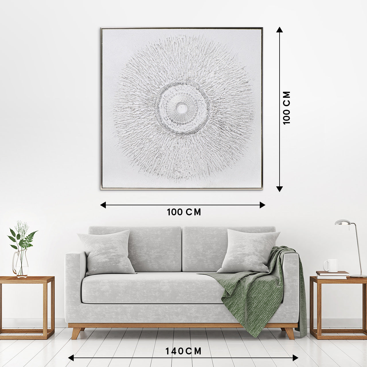 Painting Silver Circle