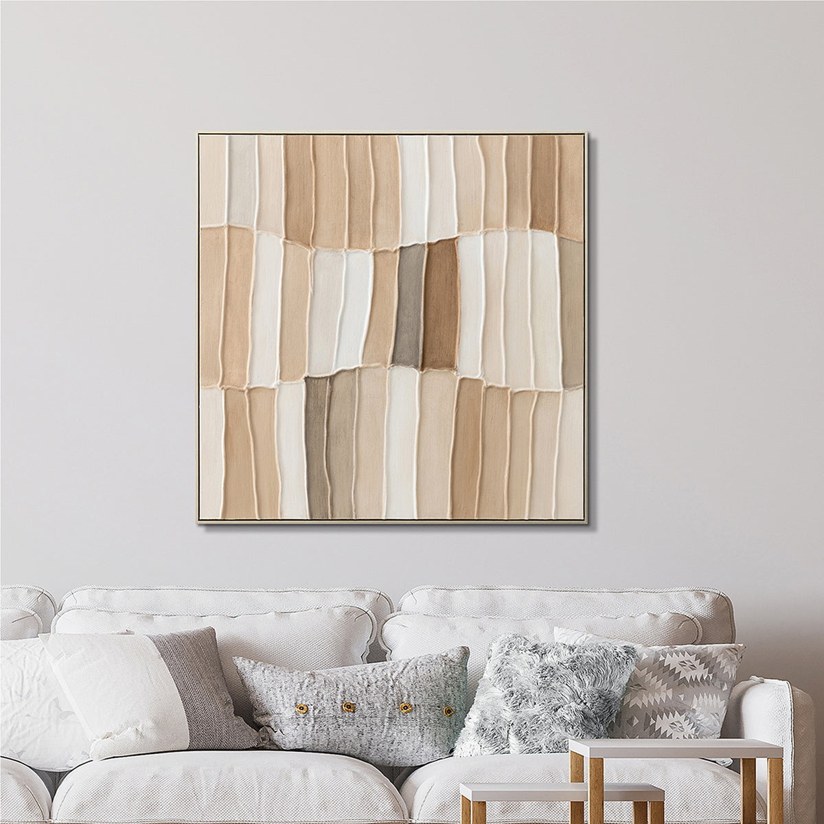 Gemälde Wooden Patchwork