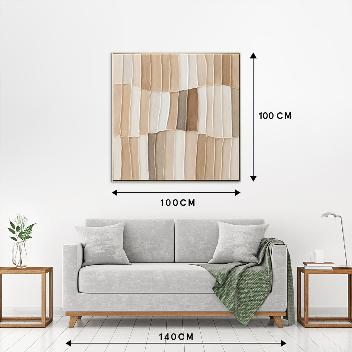 Gemälde Wooden Patchwork