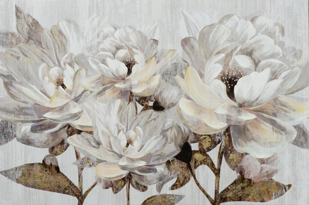 peinture fleur de lotus blanche