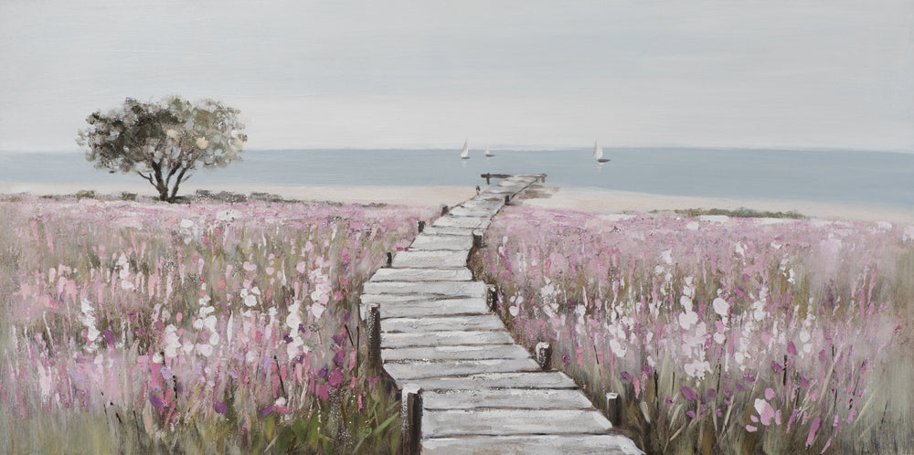 Painting Wooden Walkway to the Beach