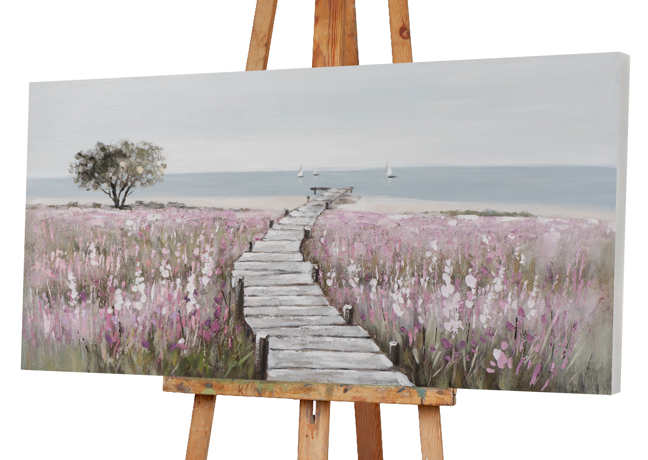 Painting Wooden Walkway to the Beach