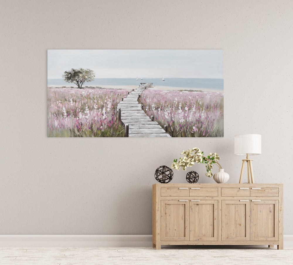 Painting Wooden Walkway to the Beach