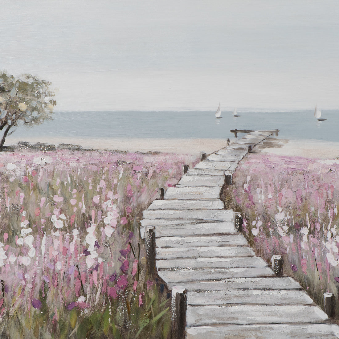 Painting Wooden Walkway to the Beach