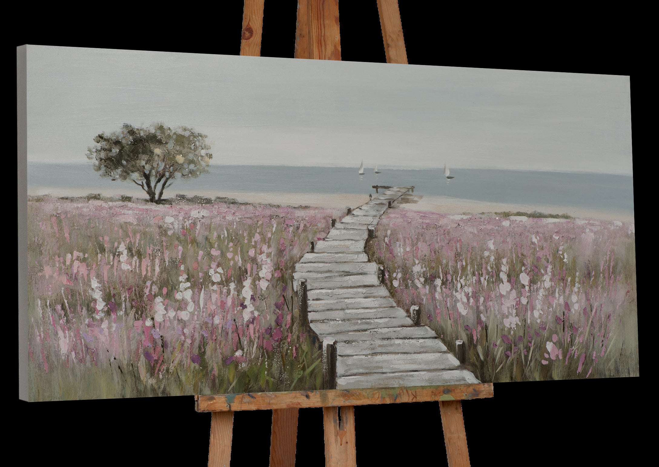 Painting Wooden Walkway to the Beach