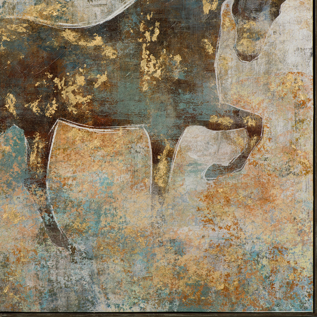 Painting Horse with Golden Dots