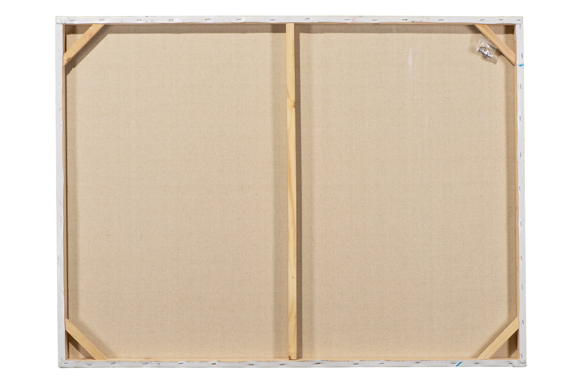 Gemälde Farbkomposition in Weiß und Beige