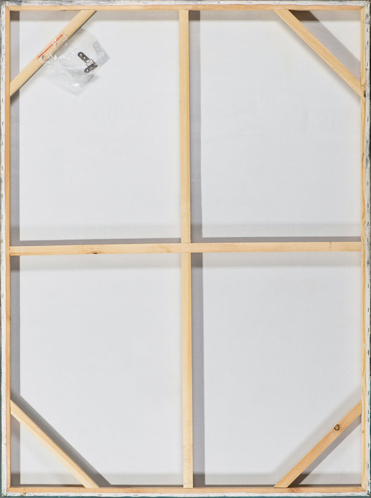 Gemälde Abstrakte Farbkomposition in Beige und Gold