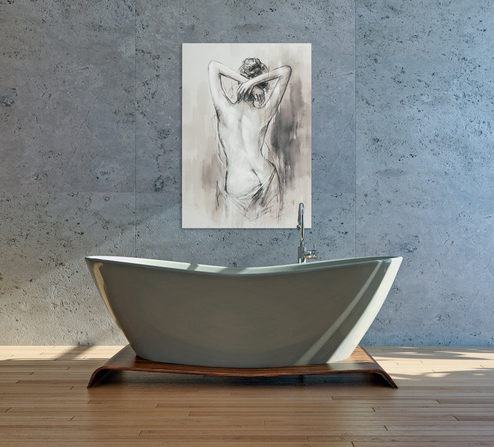 Painting Nude of a Beautiful Woman