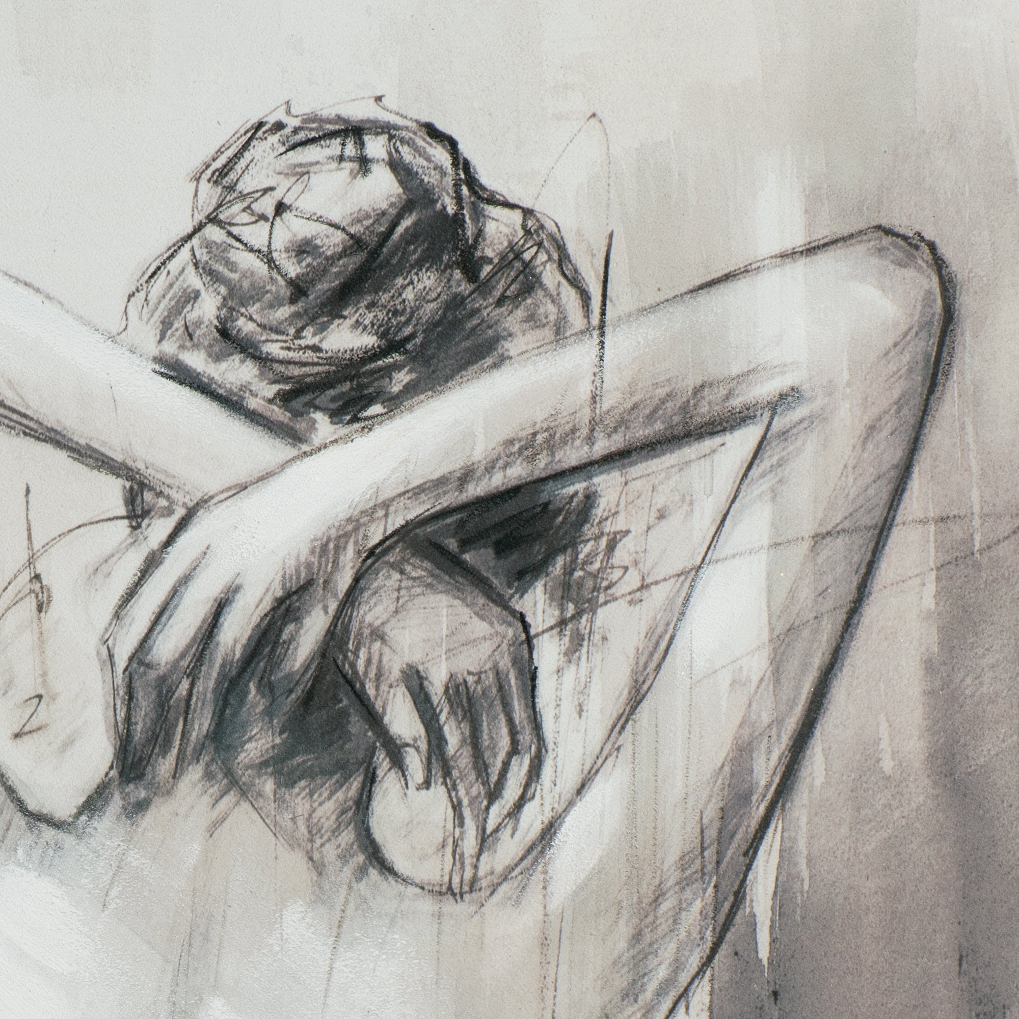 Painting Nude of a Beautiful Woman