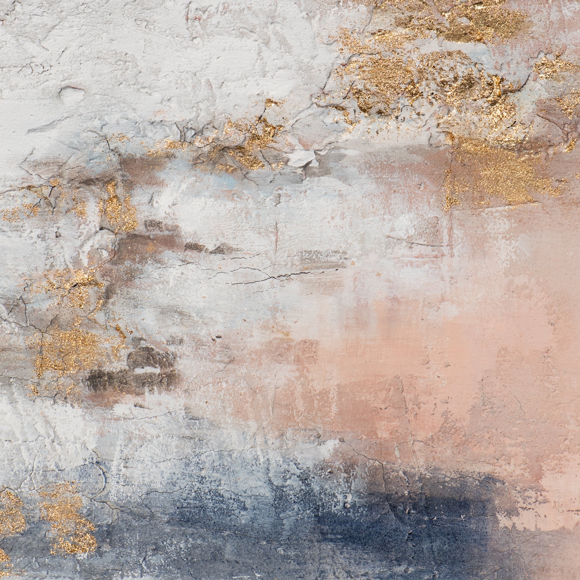Gemälde Harmonie in Gold und Terracotta