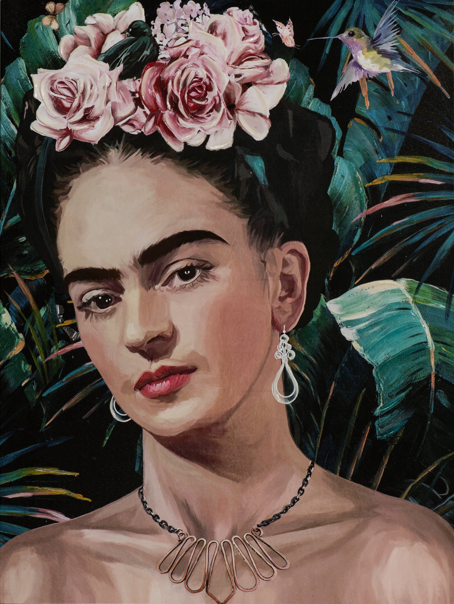Painting Melancholic Beauty with Flowers