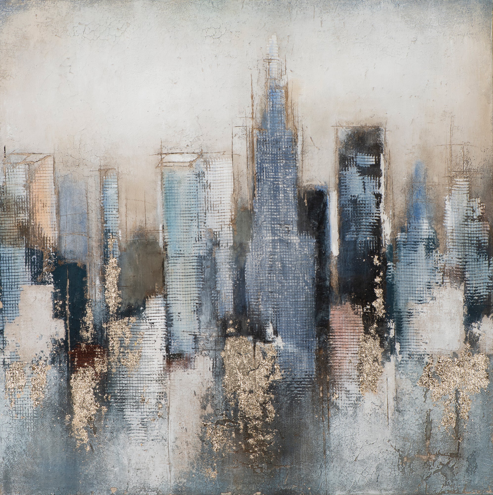 Gemälde Abstrakte Skyline