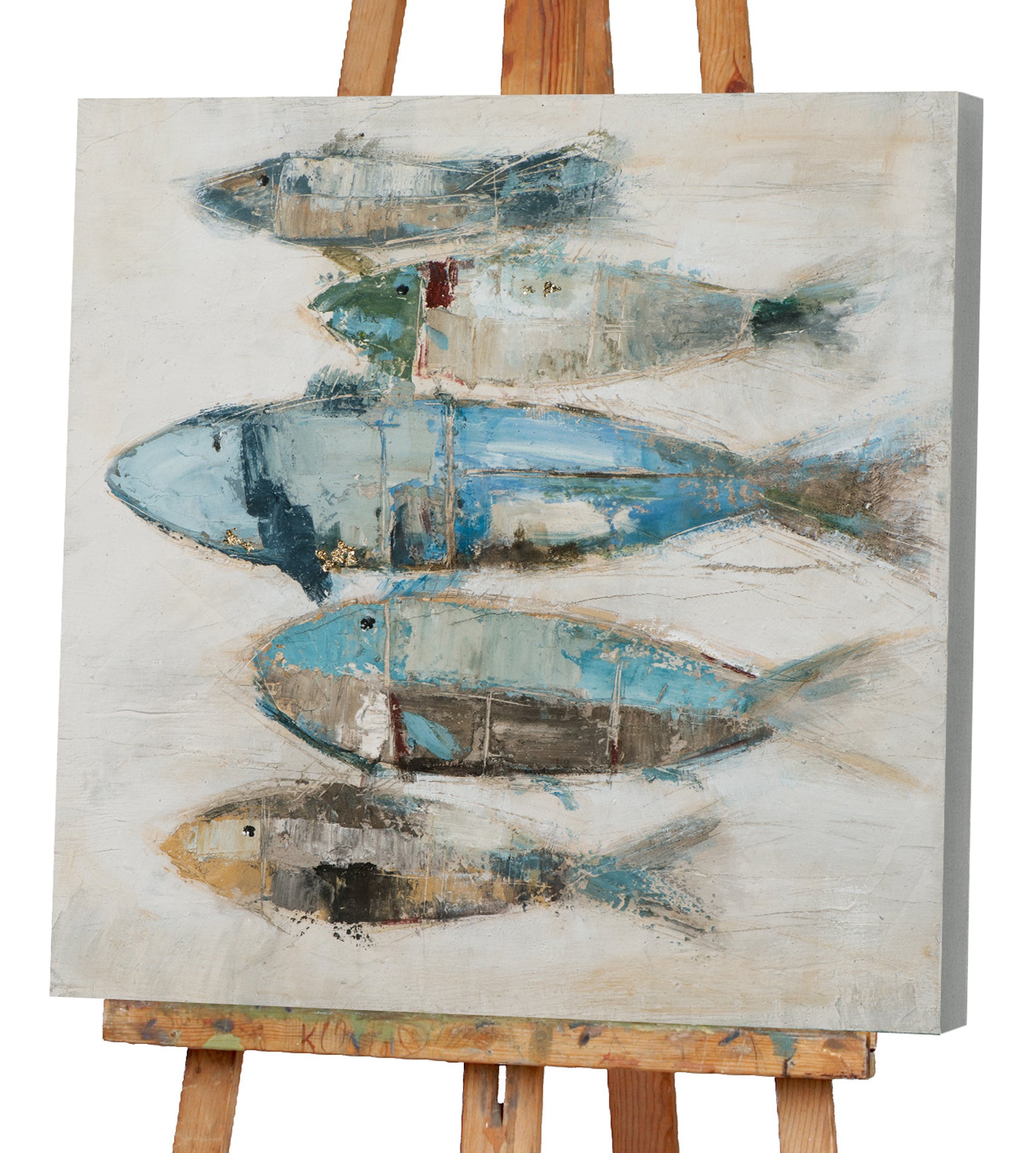Gemälde Fischschwarm
