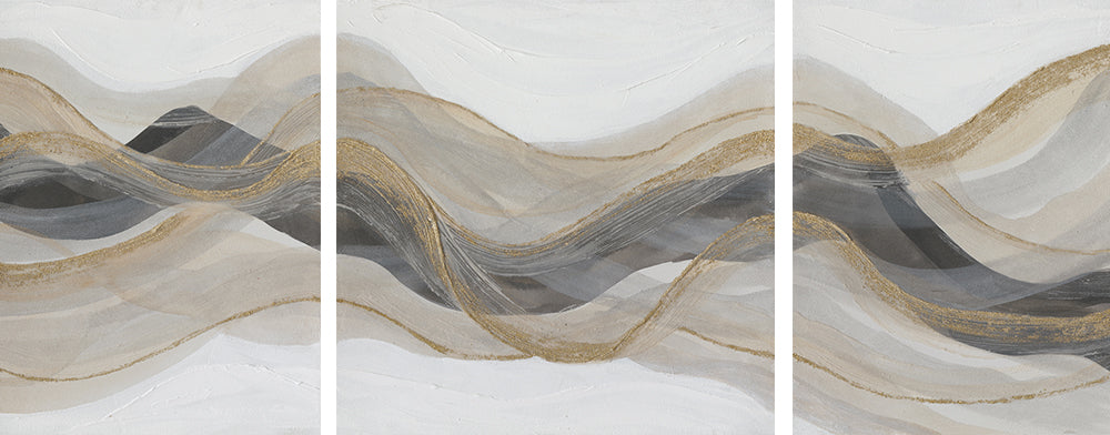 Painting Abstract Waves in Natural Tones