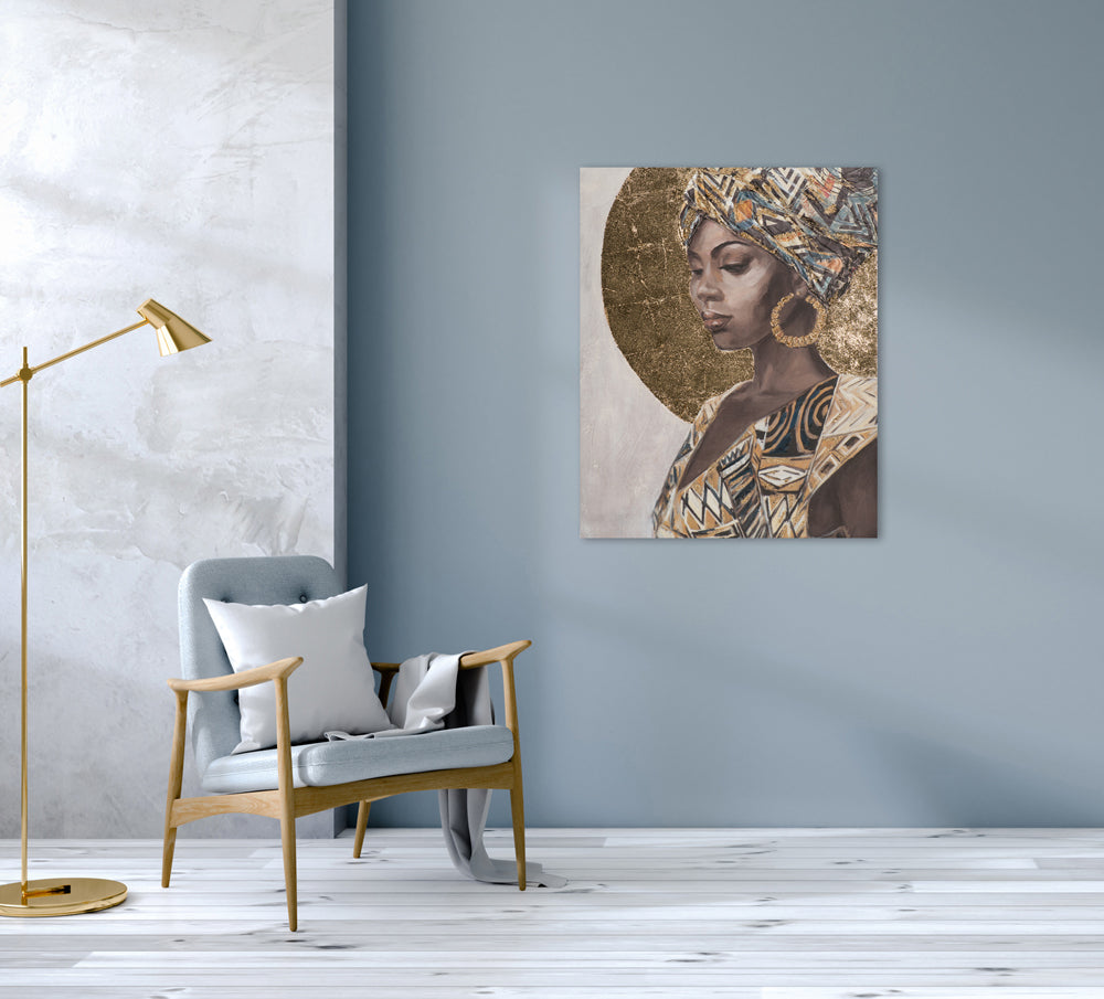 painting Golden Sun Beauty