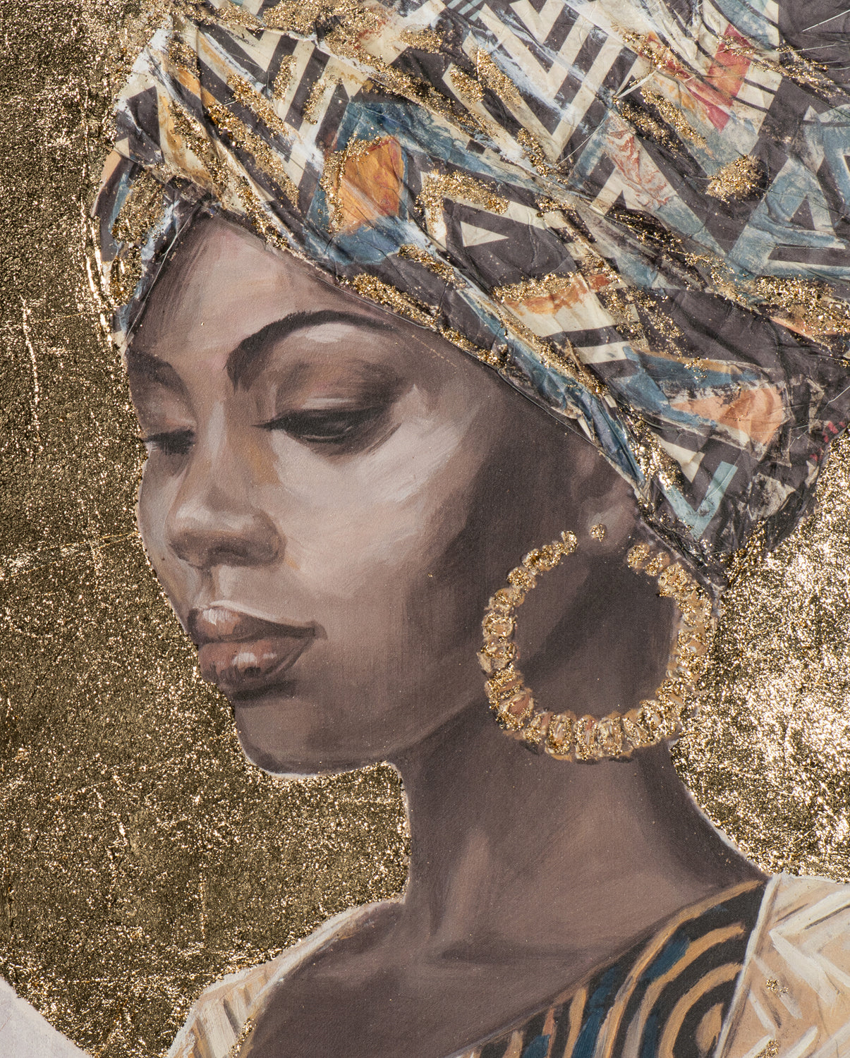 painting Golden Sun Beauty