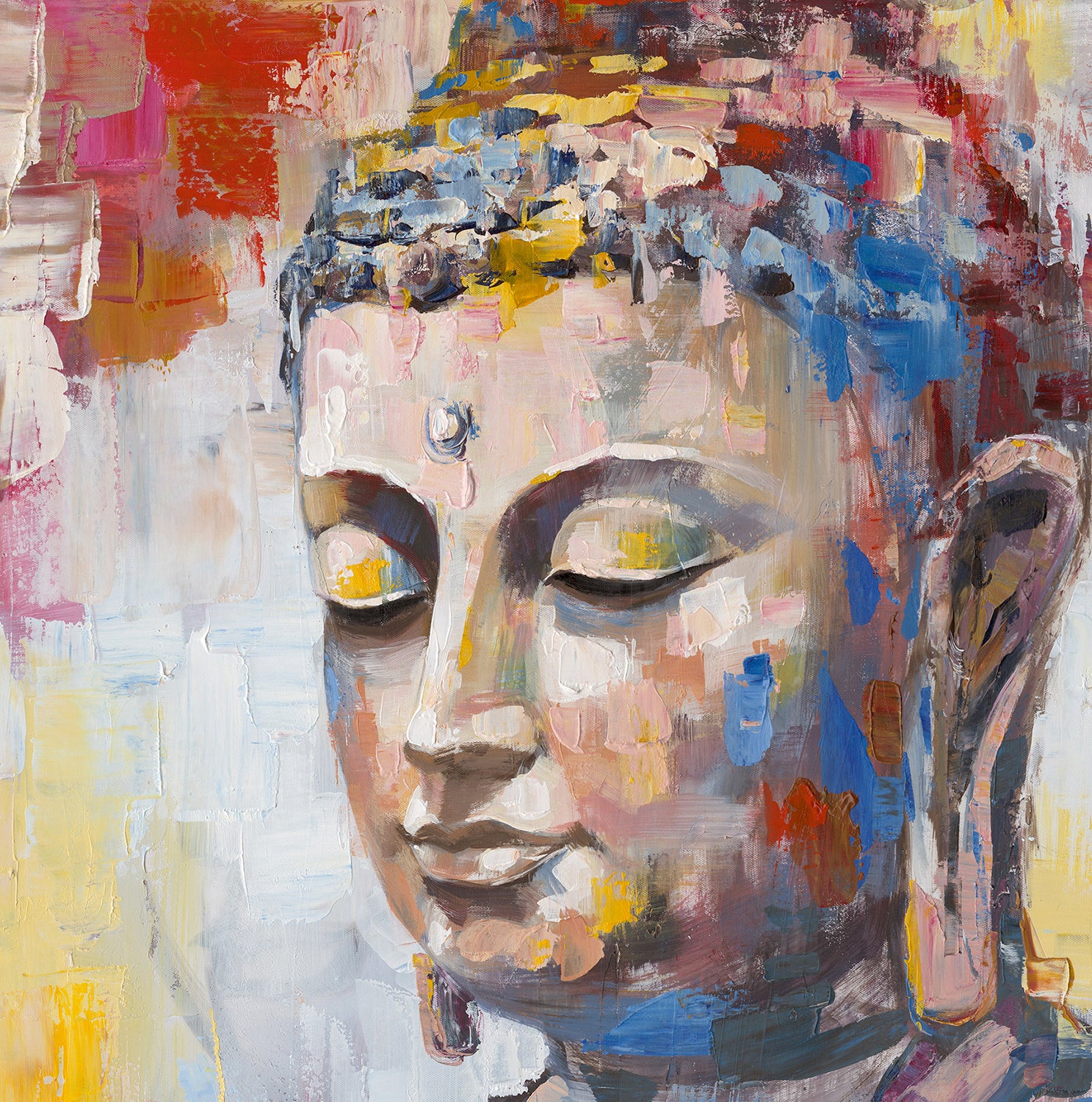 Painting Color Reflection Buddha
