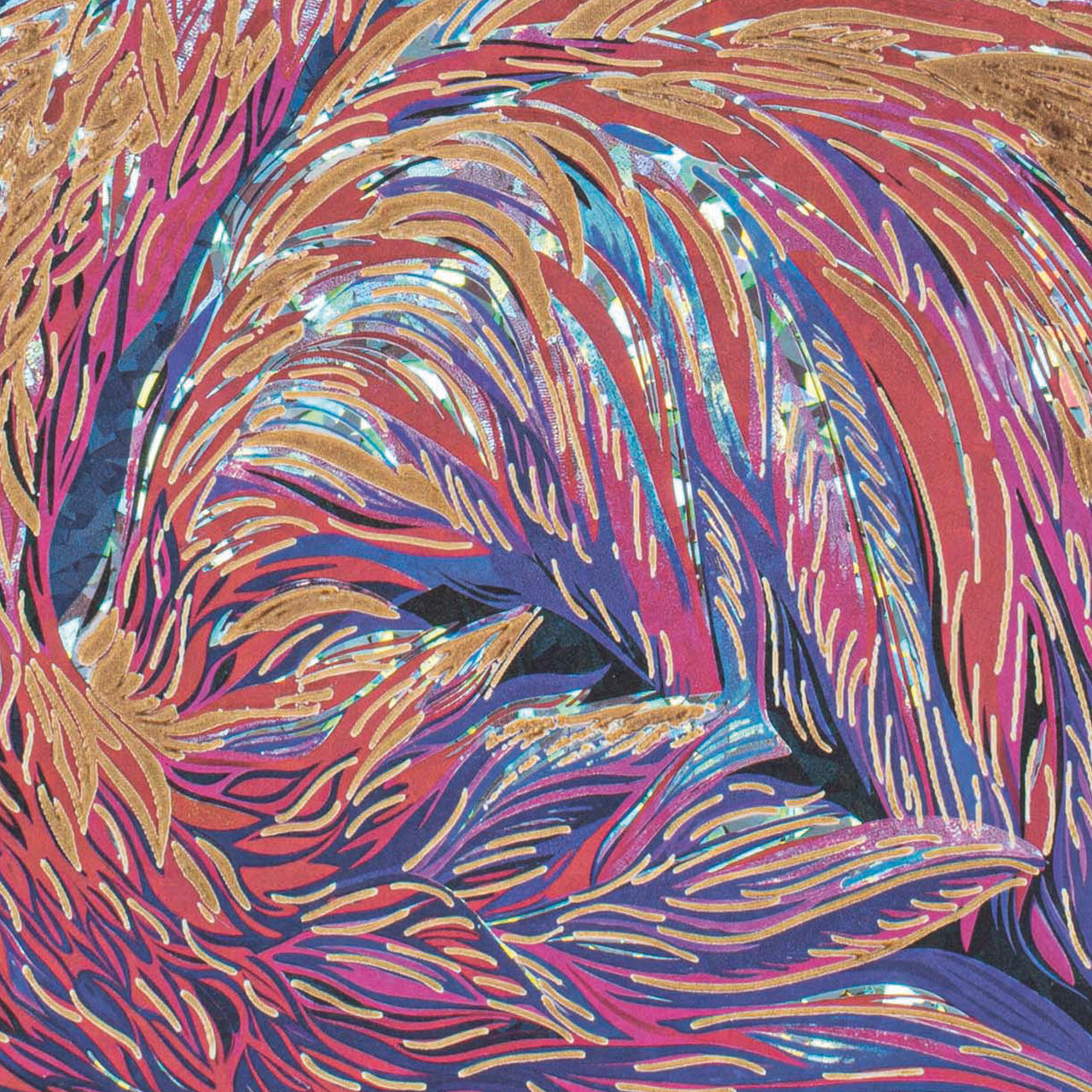 Painting Iridescent Flamingo