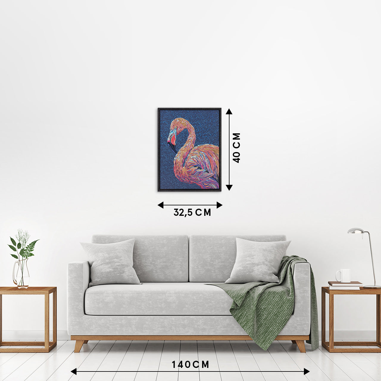 Painting Iridescent Flamingo