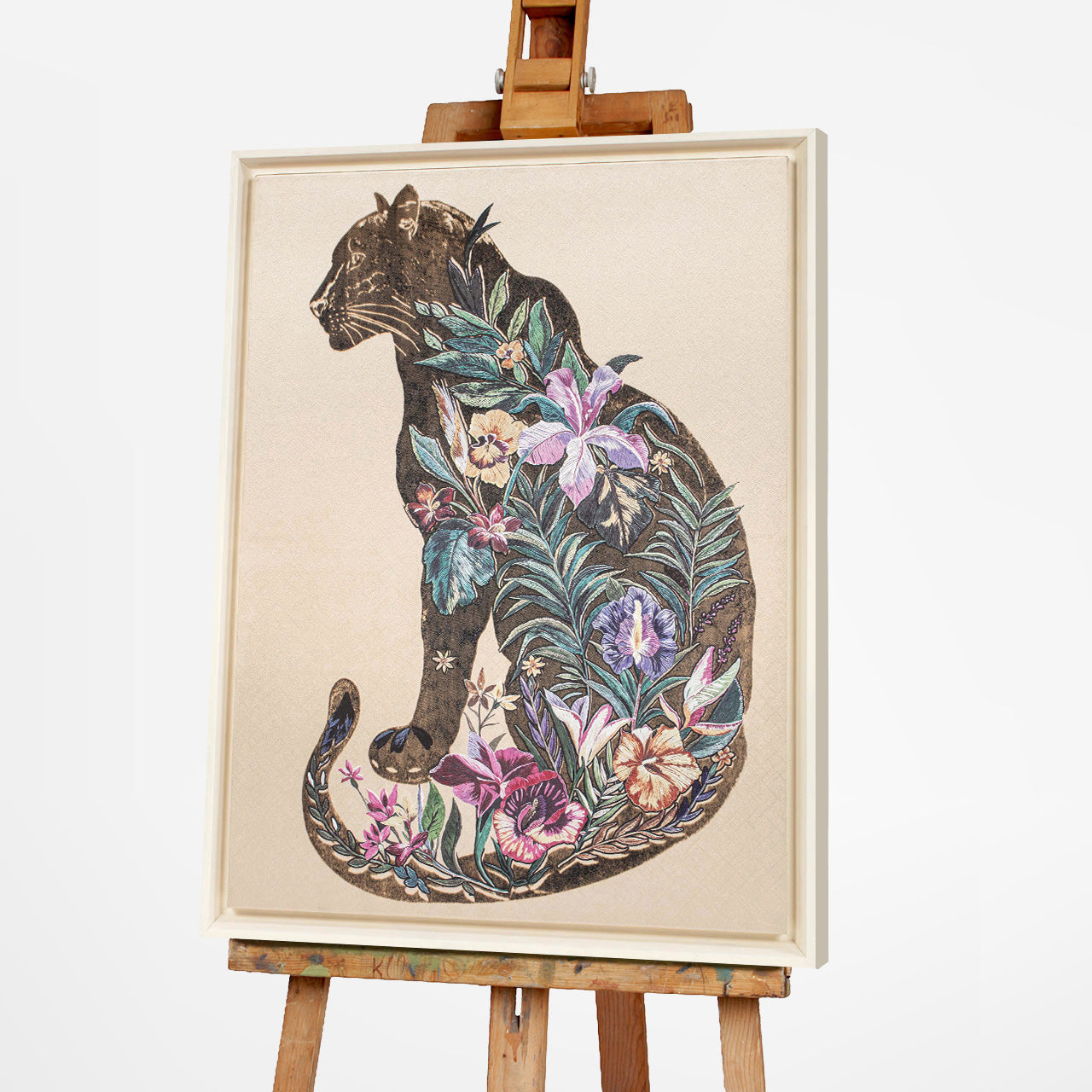 Mural Blossom Panther