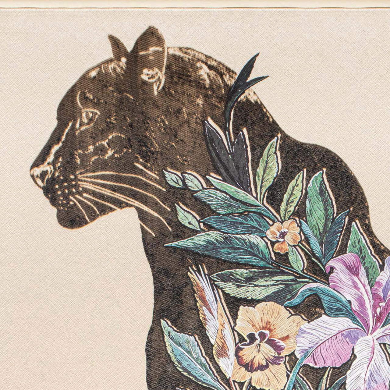 Mural Blossom Panther