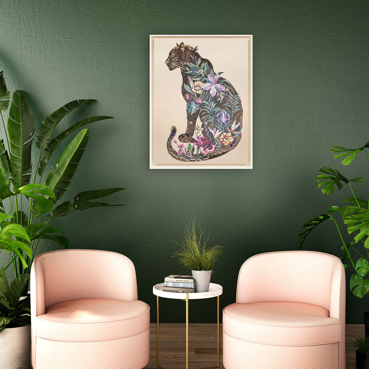 Mural Blossom Panther
