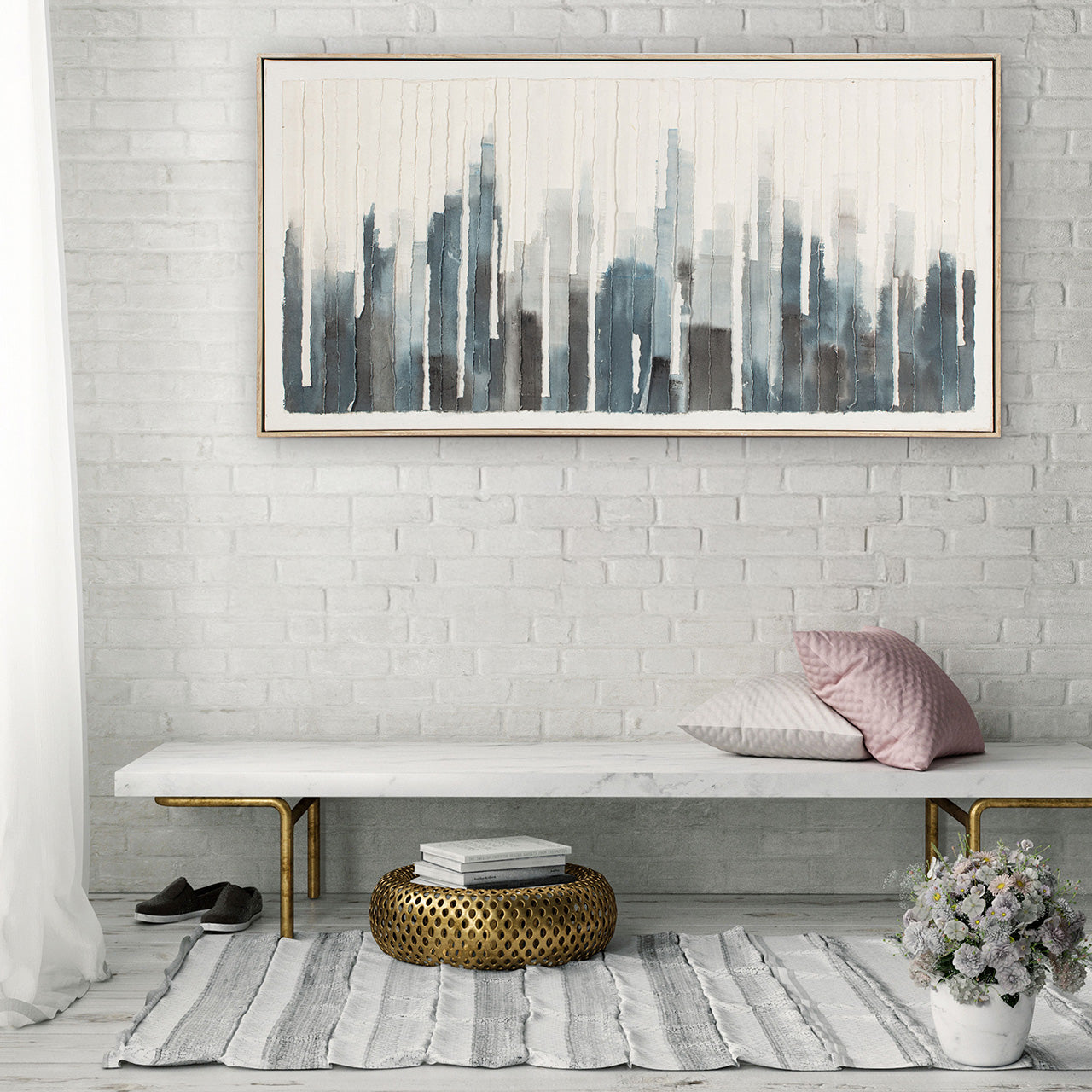 Gemälde Blue Skyline