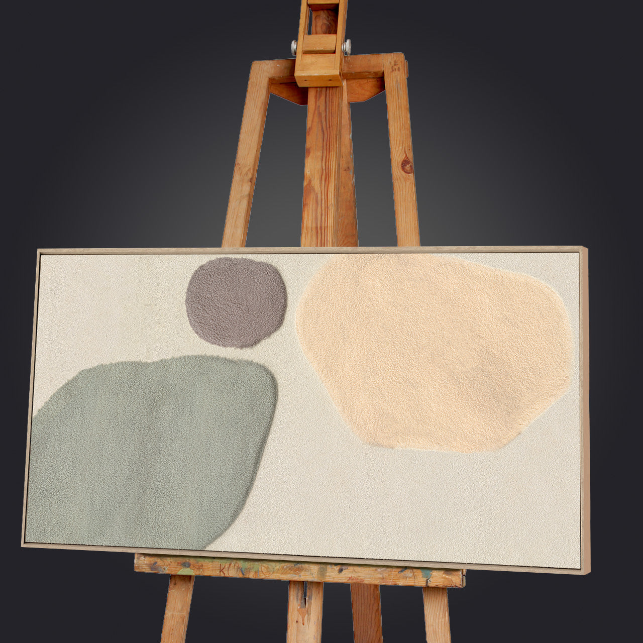 Peinture murale Fluffy Moon Fields jade