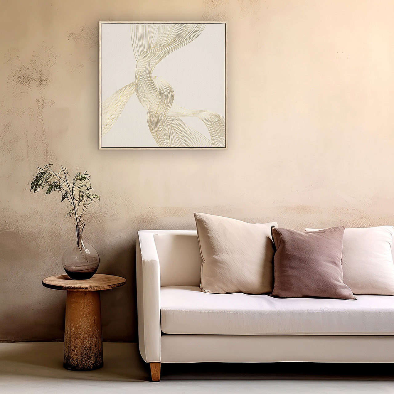 Painting Golden Swirl