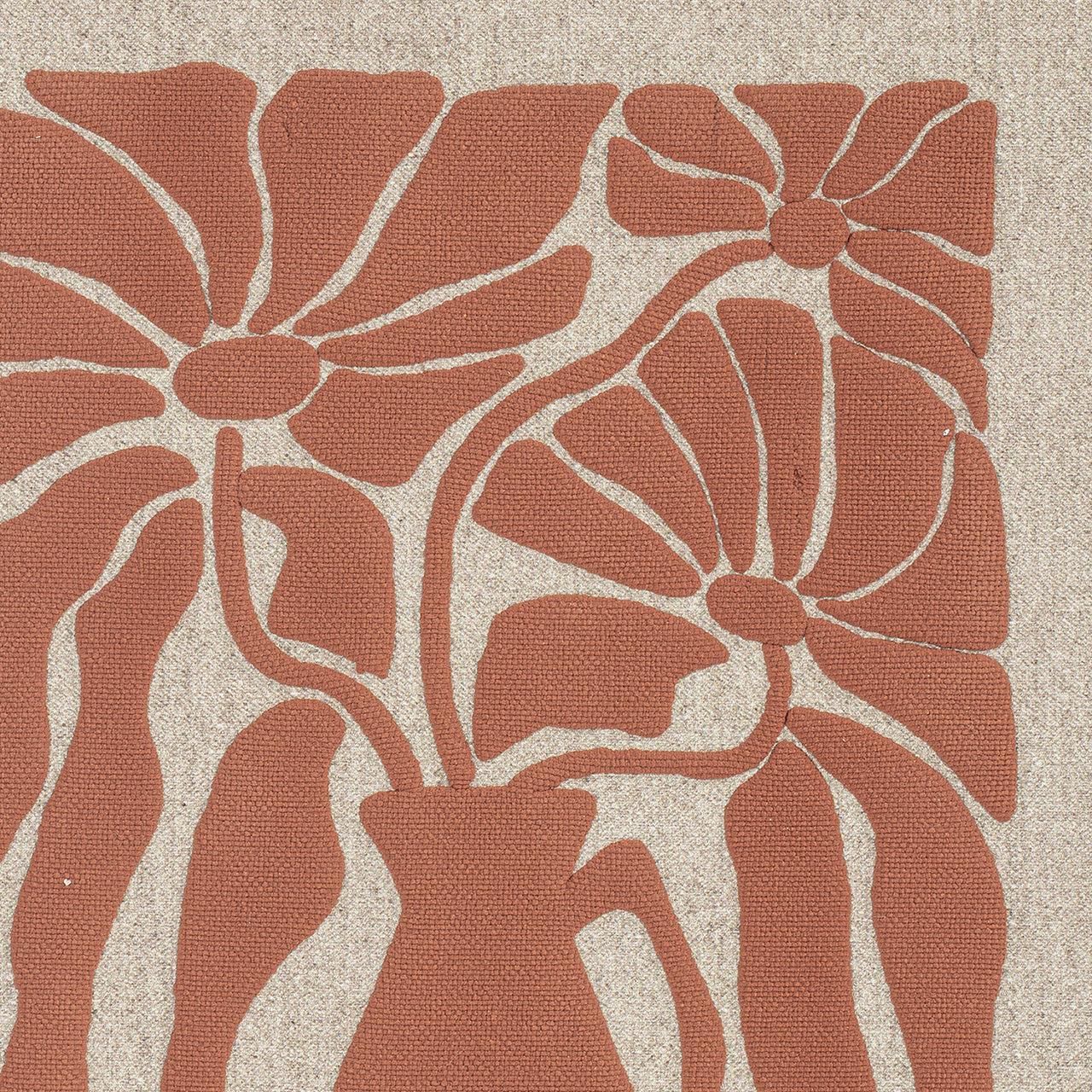 Mural Red Flower Nap