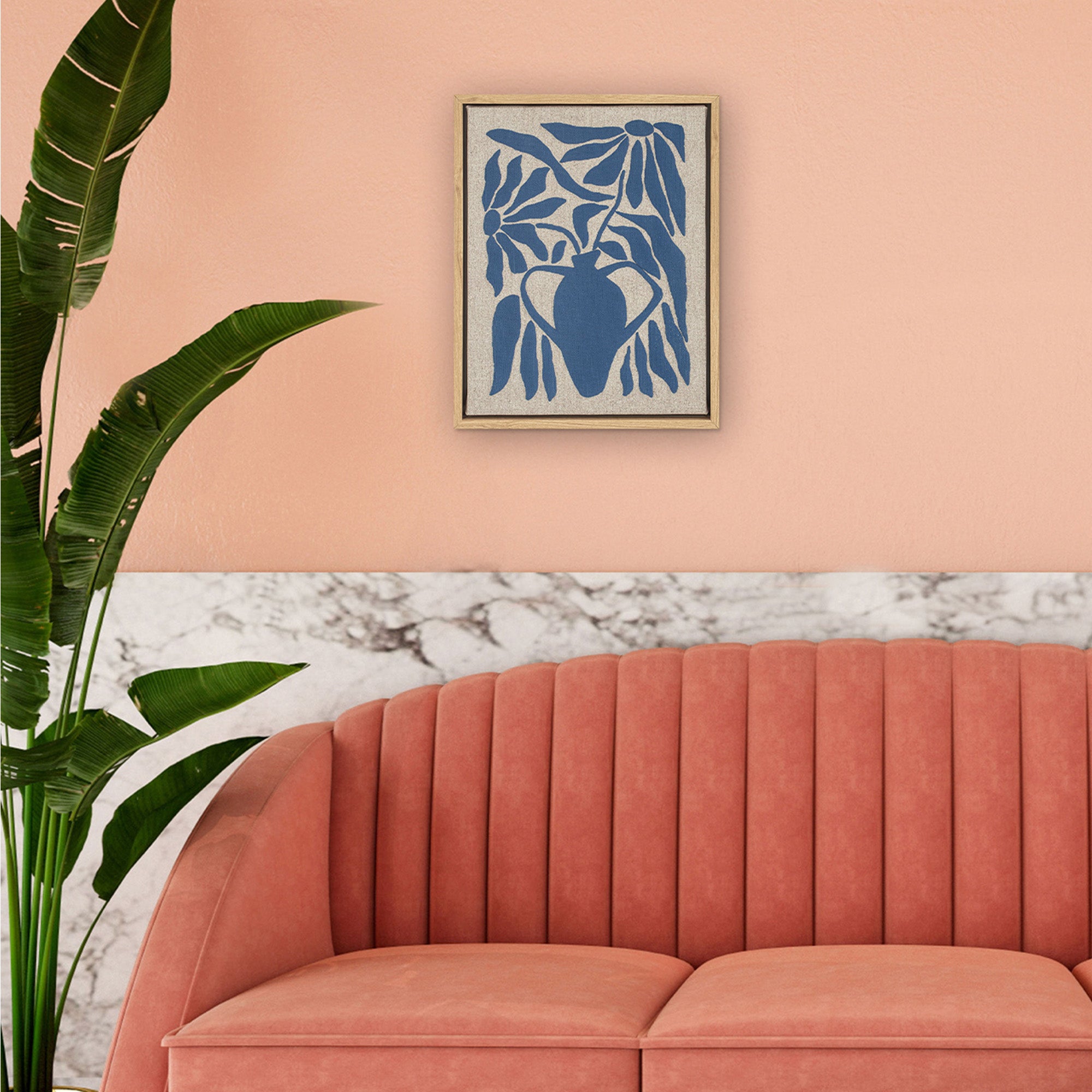 Murale Fleur Bleue Sieste