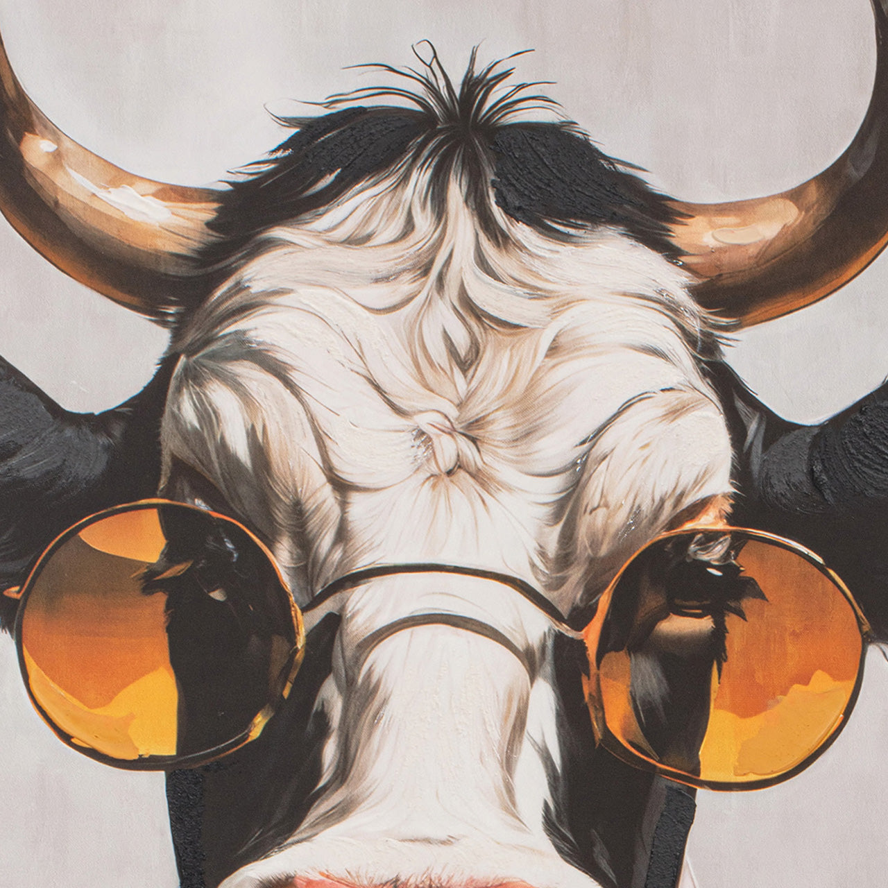 Painting Cow Spring Time