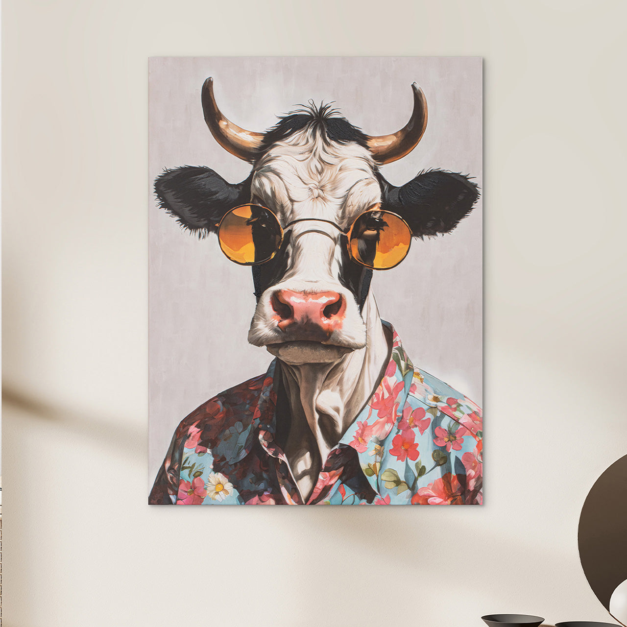 Painting Cow Spring Time