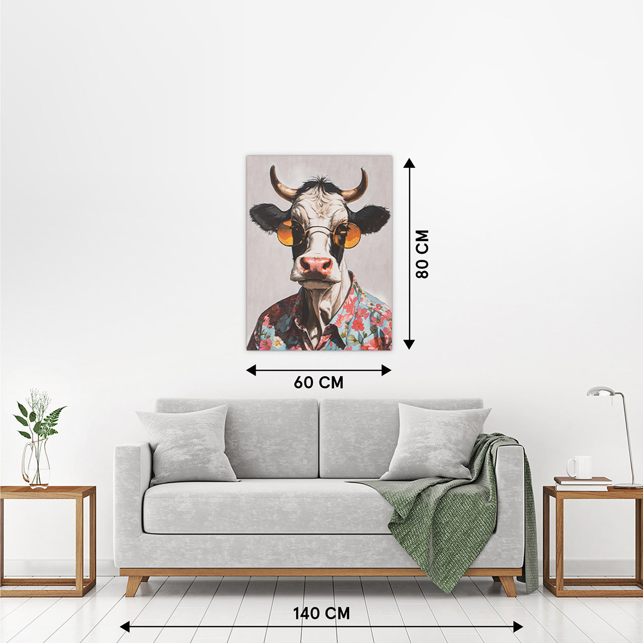 Painting Cow Spring Time