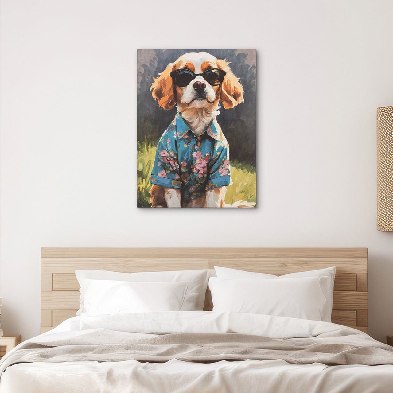 Painting Spring Time Spaniel