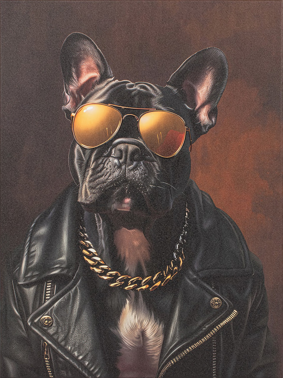 Gemälde Bulldog Rap