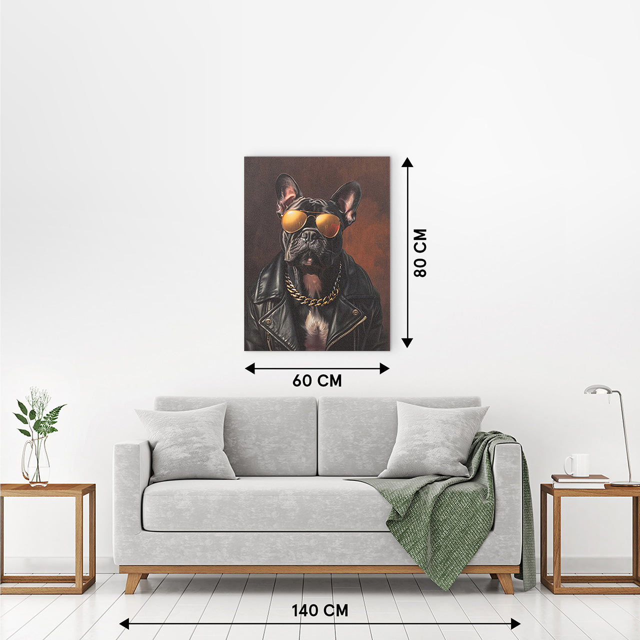 Peinture bouledogue rap