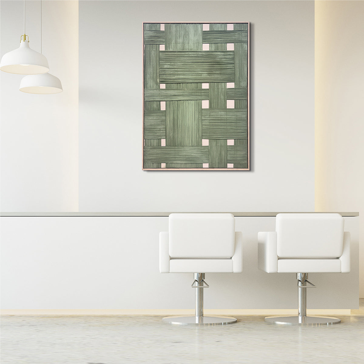 Gemälde Soft Bamboo Patchwork