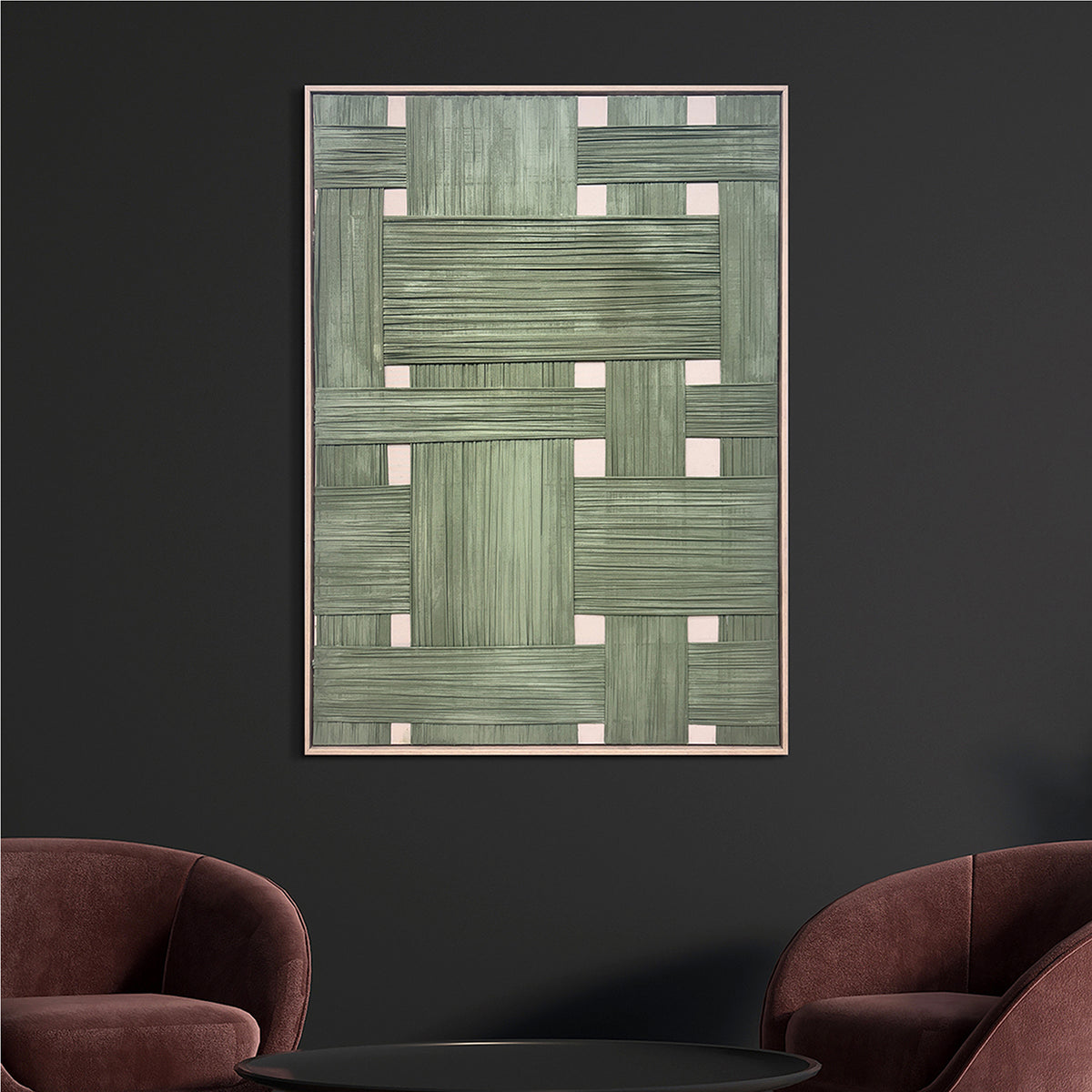 Gemälde Soft Bamboo Patchwork