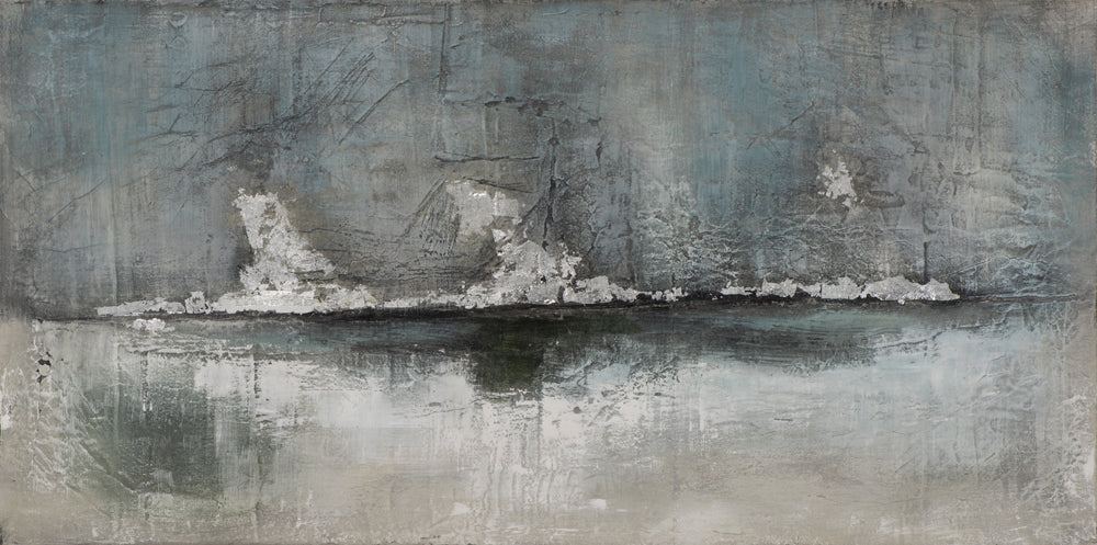 Painting Composition in Gray and Silver