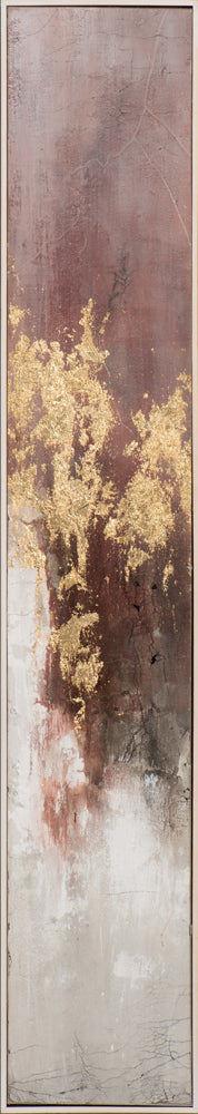 Gemälde Schlanke Variation von Gold und Rose